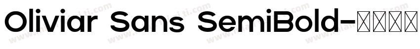 Oliviar Sans SemiBold字体转换